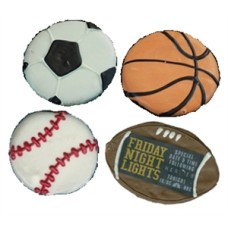 Hand Dec. Cookies - Sports Balls