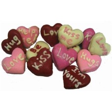 Hand Decorated Mini Valentine's Cookies, dozen