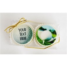 Oreo Cookies - Golf Gift Box of 2 with Ball and Club Image, Custom Text