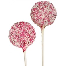 Oreo Cookie Pops - Valentine's Sprinkles