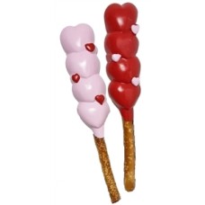 Pretzel Rods - Molded Hearts