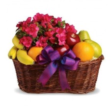 Fruit basket and Azalea