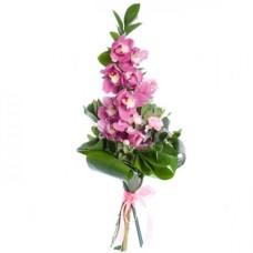 Bouquet of pink orchid Cymbidium