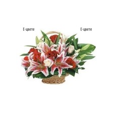 Flower basket - Lilies and Tenderness