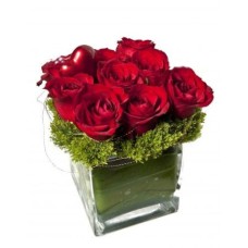 Arrangement with roses - With love
