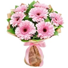 Bouquet of pink gerberas Wink