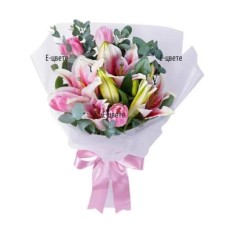 Bouquet of pink flowers