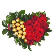 Heart of Chocolates and Roses