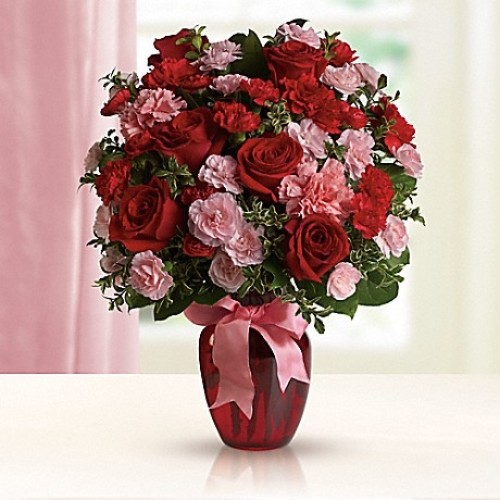 Dance with Me Bouquet with Red Roses