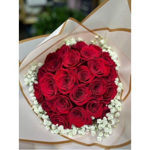 Roses Gift Wrapped (3 Roses)