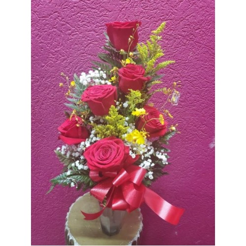 6 Roses Arrangement