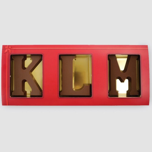 Chocolate letters in luxury cover (2 letters 80 grams)