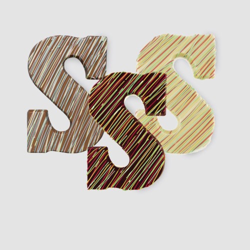 ColorFun Chocolate Letter (White)