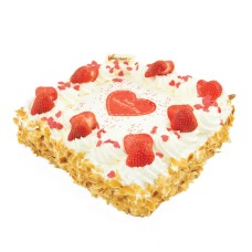 Luxury Valentine's Day cream cake