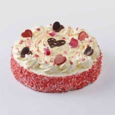 Round Valentine's Day Cream Cake (12 persons)