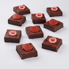 Valentine's Day chocolate brownies (9 pieces)