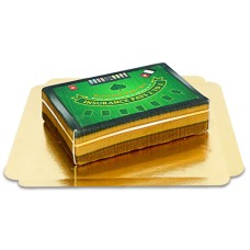 Casino Black Jack Cake (Small ((20x14 cm) 6-8 parts))