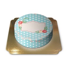 Pastel cake with flowers (Large((36 cm)41 pieces))