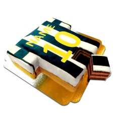 Soccer jersey cake, striped - different colors (Large(50 bits))