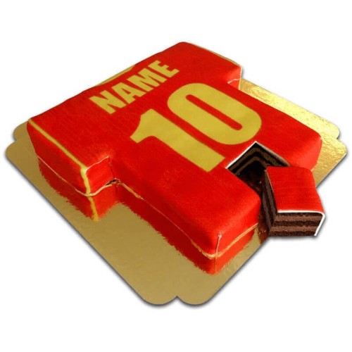 Football jersey cake, solid color (Large ((40×30 cm) 50 pieces))