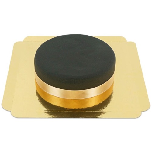 Black cake with cake ribbon (Large(41 bits))