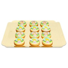 Cakes with Easter motifs (12 pcs)