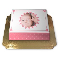 Pastel Pink Photo Cake (Small)