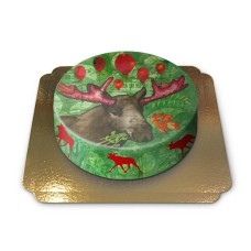Festive moose by Pia Lilenthal (Small (18 cm(6-8 pieces)))