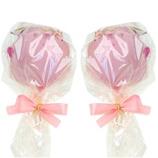 Pink Cake-Pops with Rose Decoration (12 pcs)