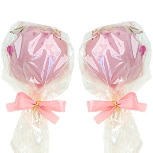 Pink Cake-Pops with Rose Decoration (12 pcs)