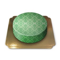 Pattern cake, green (Small ((18 cm) 6-8 slices))