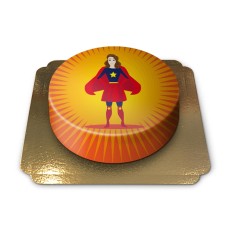 Superwoman, cake (Large((36 cm)41 pieces))
