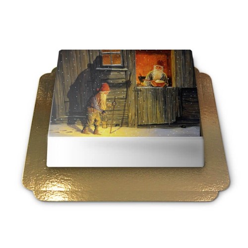 Farm Santa comes to visit - Jan Bergerlind (Small (20 × 14 cm(6-8 pieces)))