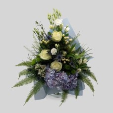 Bouquet Blue white cut