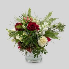 Red and white bouquet