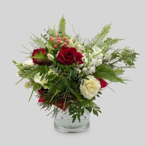 Red and white bouquet