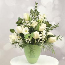 Snow-white bouquet of flowers