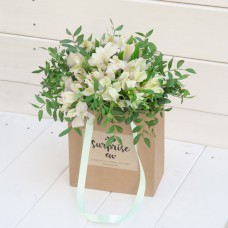 White Alstroemeria (21 branches)