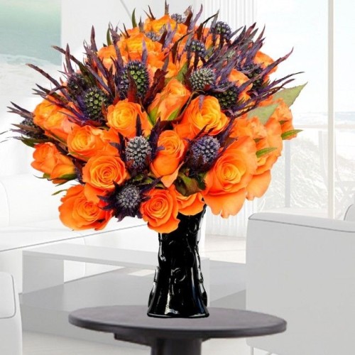 Gorgeous Orange Roses (Bundle)