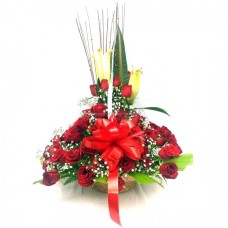 Red Roses Basket (Bundle)