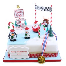 Race to the North Pole Cake (10 Inch Serves 40)