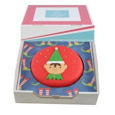Santa's Little Helper Gift Cake