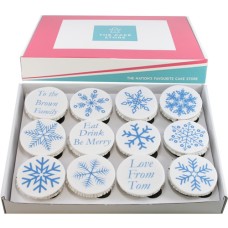 Snowflake Cupcakes