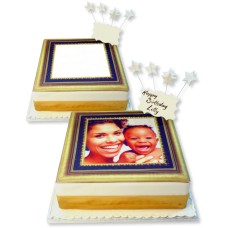 Gold Photo Frame Cake