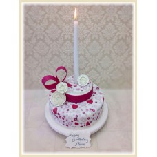 Hearts and Flowers Luxury Cake