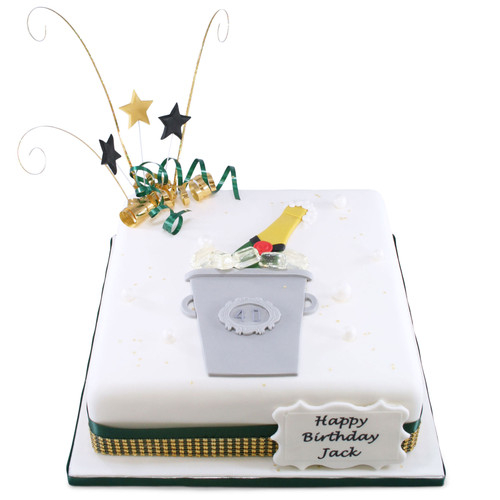 Champagne On Ice Cake (10 Inch Serves 40)