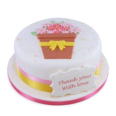 Potted Flowers Cake (8 inch Serves 20)