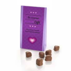 Milk chocolate covered heart marshmallows - a lovely chocolatey treat!