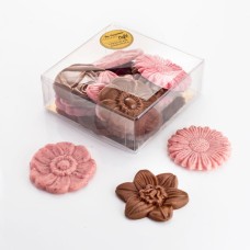 Lovely milk and raspberry chocolate flower box