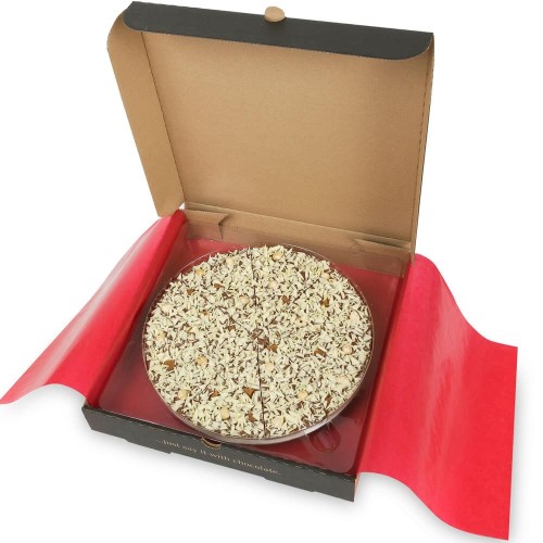 Gone Nuts Chocolate Pizza - topped with crunchy hazelnuts â„¢